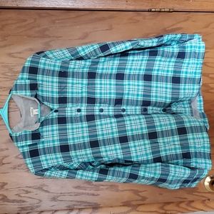 Medium LL Bean fleece lined flannel button up.